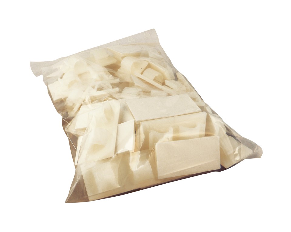 Snelloopdeur - Gordijn geleidingclip zelfklevend (100st)