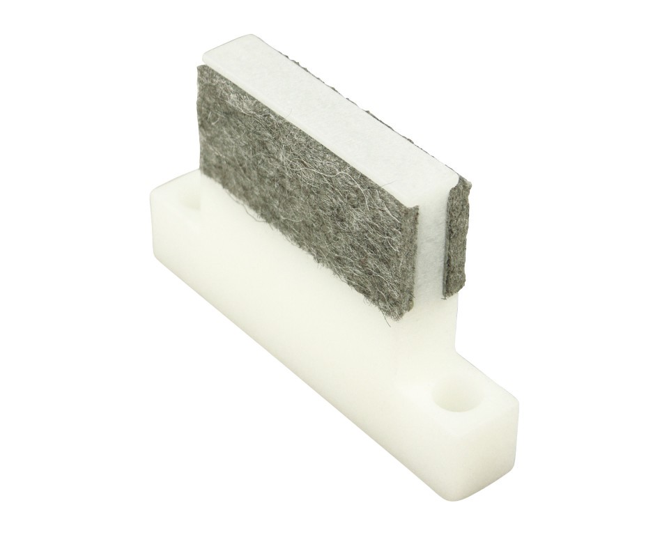 Record glijblok voor gebogen schuifdeuren