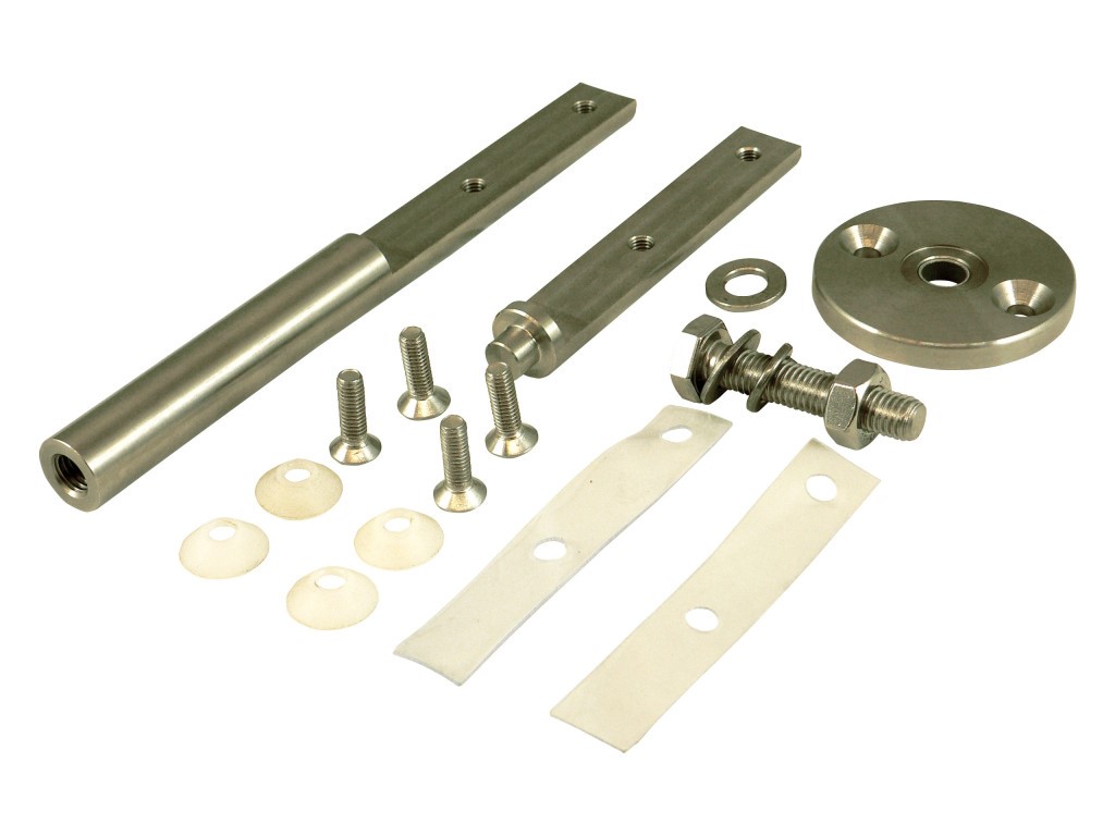 Deurbeschermer montage set RVS