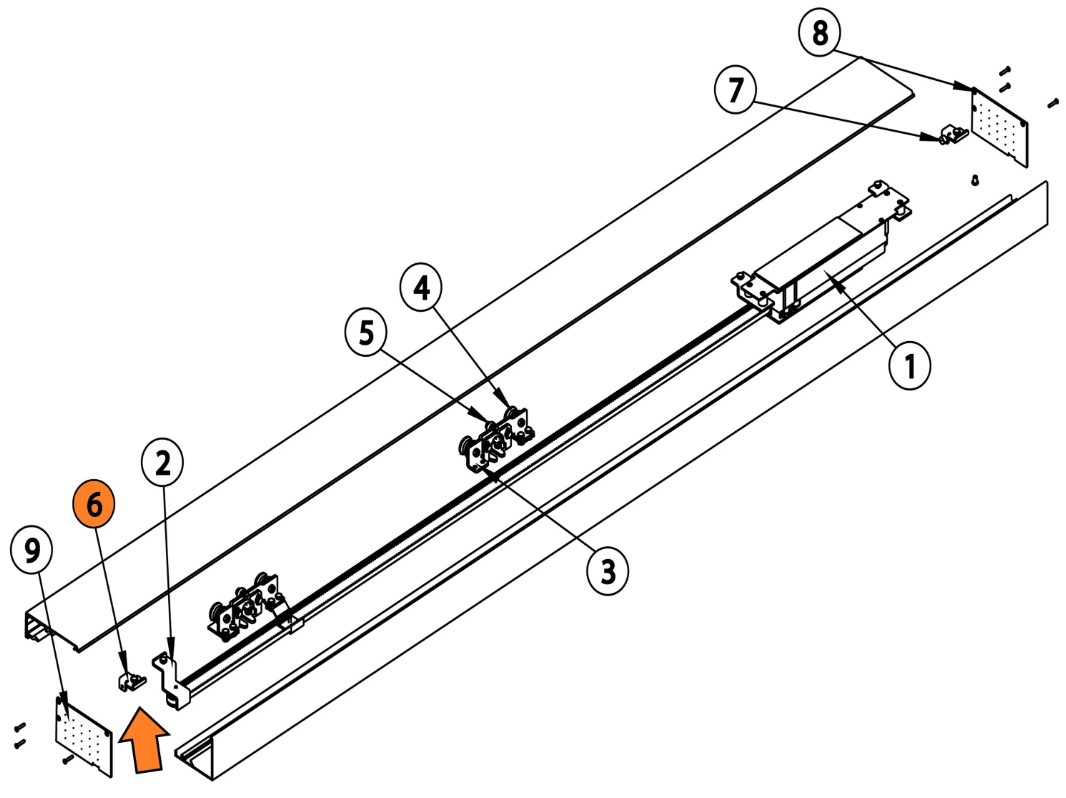 Ditec civik stopper mechanische eind stopper