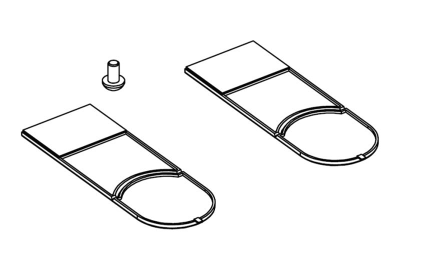 Ditec Entrematic Afdekplaatje voor kap DAB205 en DAB305