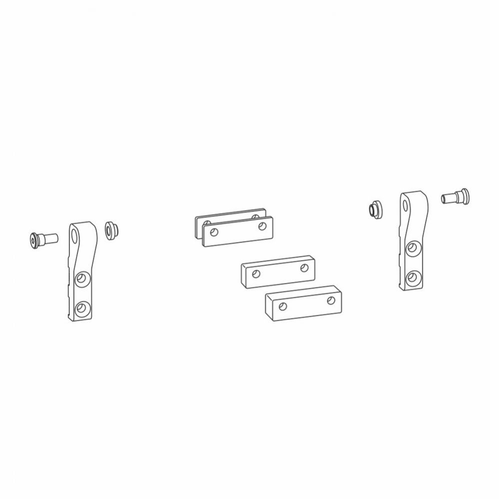 Bevestigingsset tbv Raambok en Kettingopeners SKA/EKA 20 Zilverkleurig (F1)