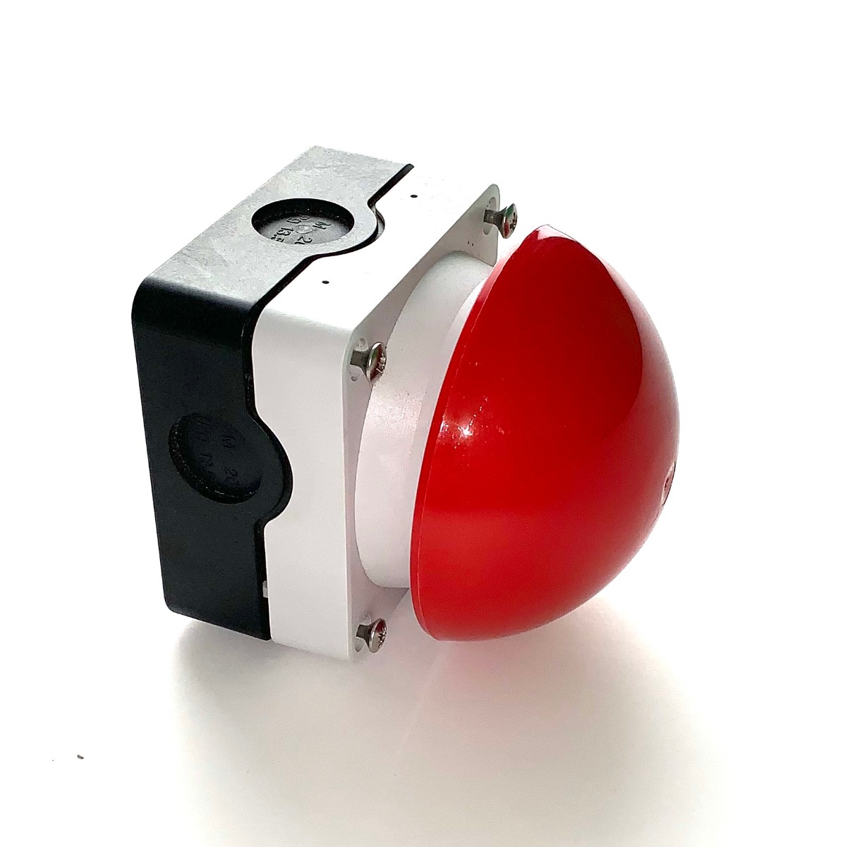 Paddenstoeldrukknop rood