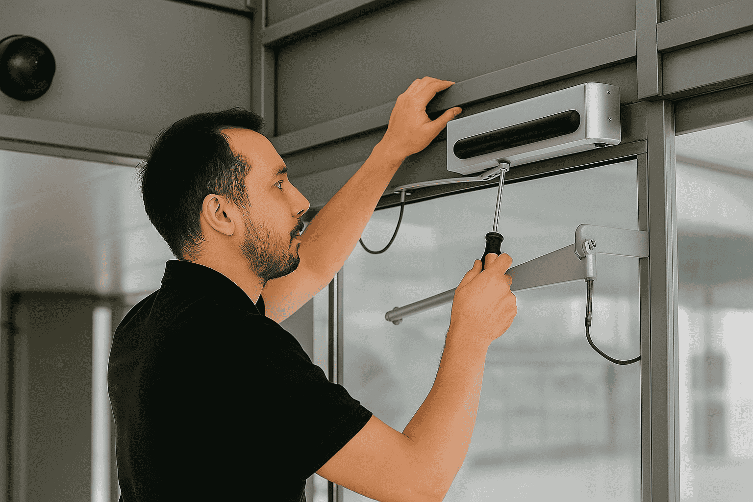 Vrouw ontvangt pakket van Saniweb